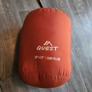 Que Orange Camp Pillow - Compact Travel & Outdoor Pillow